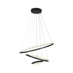 Exkluzív ajánlat Fekete függesztett LED-világítás, gömbölyű, 60cm, 32W
