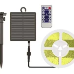 Napelemes LED-szalag, 6W/m, védelemmel IP67, távirányítással Végkiárusítás