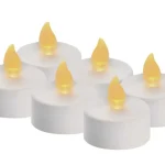 Gyors kiszállítás Fehér LED teamécses, 6db