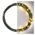 Ne maradj le LED karácsonyi nano fényfüzér, zöld, 7.5m, melegfehér, időzítő