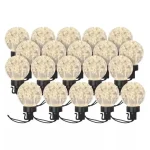 Árcsökkenés LED fényfüzér - 20x party égő, 7.6m, melegfehér