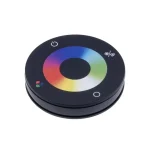 DimLED RGB és RGBW távirányító, kerek, fekete Árcsökkenés