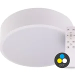 SMART TUYA Fehér LED mennyezeti lámpa kerek 300mm 24W CCT távirányítóval Legnépszerűbb