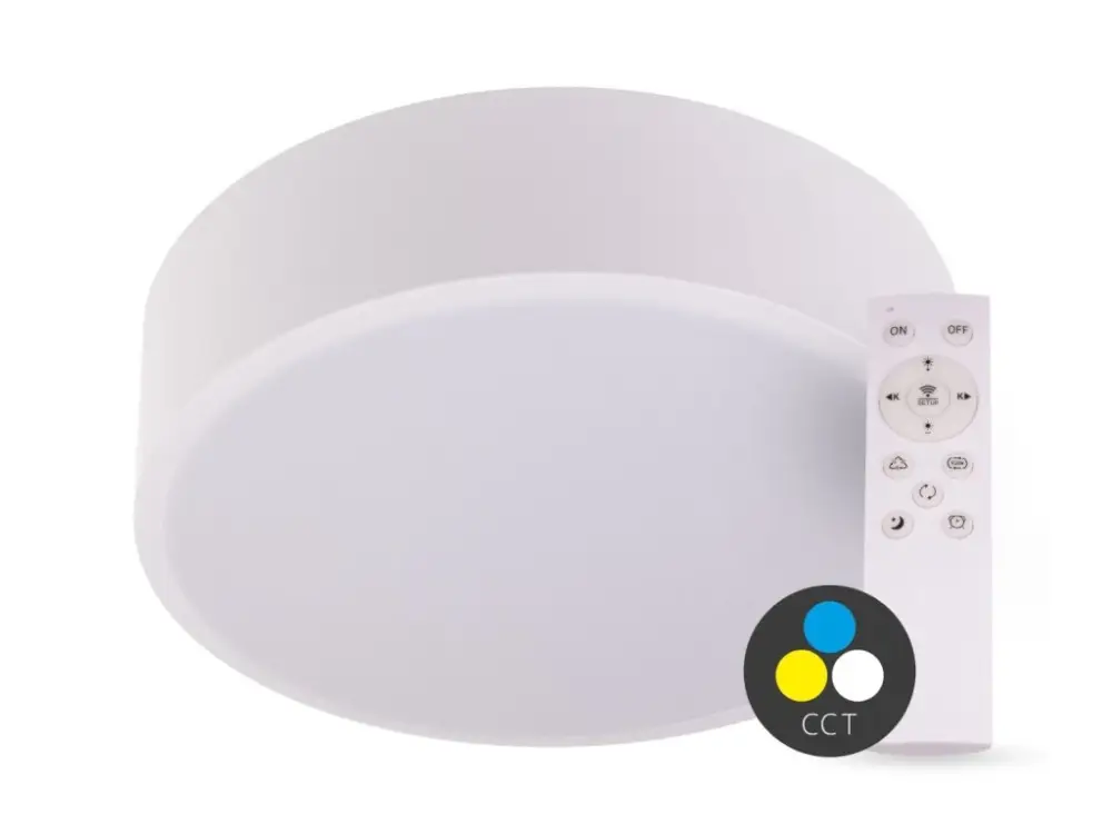 SMART TUYA Fehér LED mennyezeti lámpa kerek 300mm 24W CCT távirányítóval Legnépszerűbb