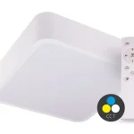 SMART TUYA Fehér LED mennyezeti szögletes lámpa 500x500mm 48W CCT távirányítóval Olcsó
