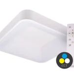 SMART TUYA Fehér LED mennyezeti szögletes lámpa 500x500mm 48W CCT távirányítóval Végkiárusítás