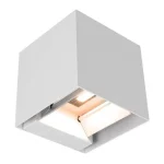 Fehér LED négyzet alakú homlokzati napelemes lámpa mozgásérzékelővel 9W IP65 Alacsony ár