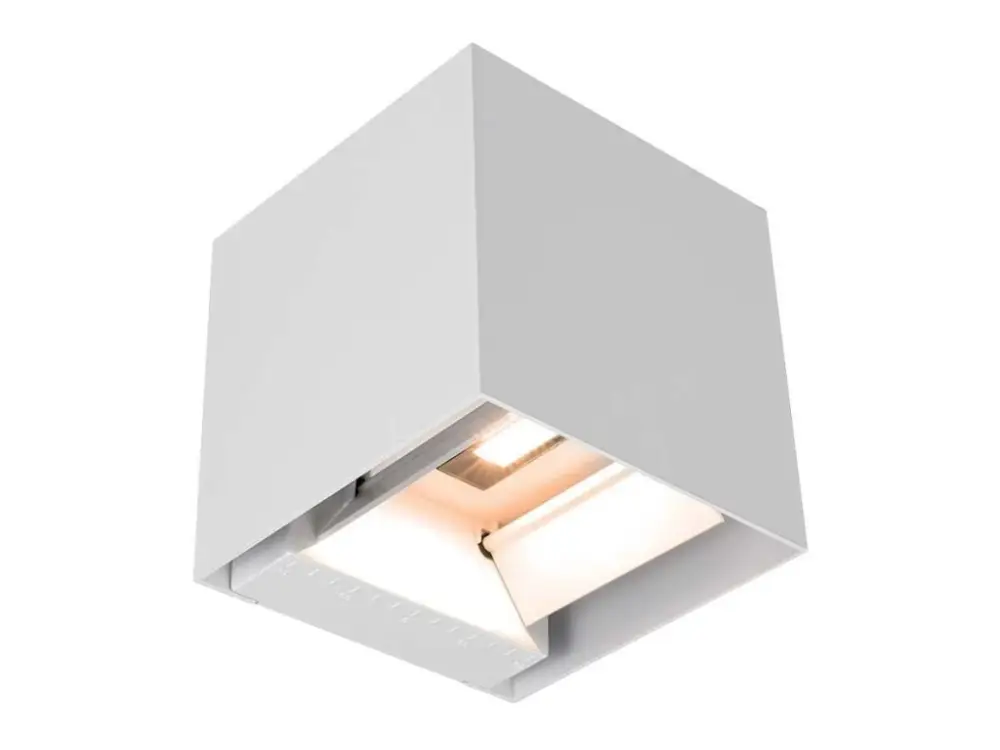 Fehér LED négyzet alakú homlokzati napelemes lámpa mozgásérzékelővel 9W IP65 Alacsony ár