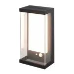Fekete LED napelemes fali lámpa mozgásérzékelővel 0,5W IP54 Vedd meg most