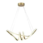 Árengedmény Arany függő LED dizájner lámpa 72cm 24W