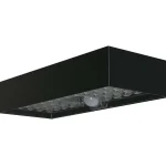 Fekete LED napelemes fali lámpa mozgásérzékelővel 6W IP65 Legnépszerűbb