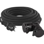 Kültéri hosszabbító kábel - csatlakozó, 15m, 2 aljzat, gumi, 230V, 1,5mm2 Vásárlói kedvenc