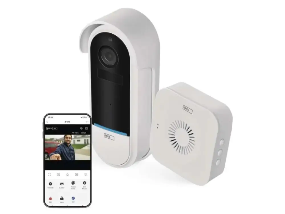 Expressz kézbesítés GoSmart White otthoni vezeték nélküli video csengő WiFi-vel