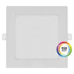 Fehér beépített négyzet alakú LED panel 174 x 174mm 18W 24V RGB+CCT Vedd meg most