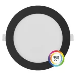 Fekete beépített LED panel kerek 174mm 18W 24V RGB+CCT Bestseller