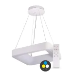 SMART TUYA Fehér függő LED lámpa négyzet alakú 600x600mm 60W CCT, távirányítóval Kiárusítás