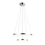 Lune króm függő LED lámpa kerek 50cm 40W Népszerű