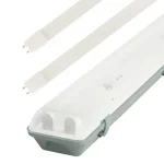 Újdonság Fénycsőtest, 150cm, IP65 + 2x LED-fénycső, 24W, Economy+