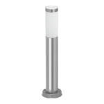 Outlet Krómozott kerti oszlop Inox zseblámpa E27 izzóhoz 45cm