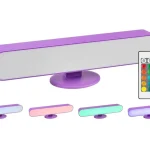 Népszerű Lila LED RGB újratölthető lámpa Parker 3W távirányítóval