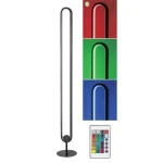 Különleges ajánlat Fekete LED RGB állólámpa Barto 19W távirányítóval
