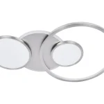 Biztonságos fizetés Króm LED mennyezeti lámpa Fulvia 660mm 50W