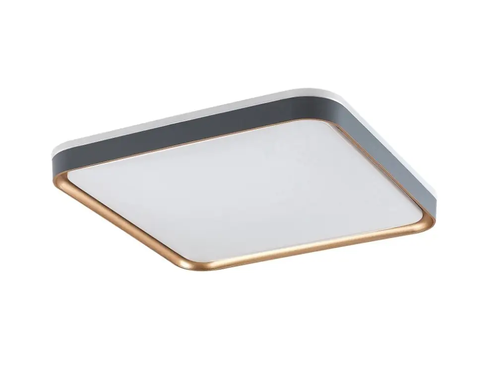 Szürke-arany LED mennyezeti lámpa Liatris square 395x395mm 26W Expressz kézbesítés