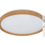 Kiárusítás LED mennyezeti lámpa Sherwood fa dekorral 490mm 50W CCT távirányítóval