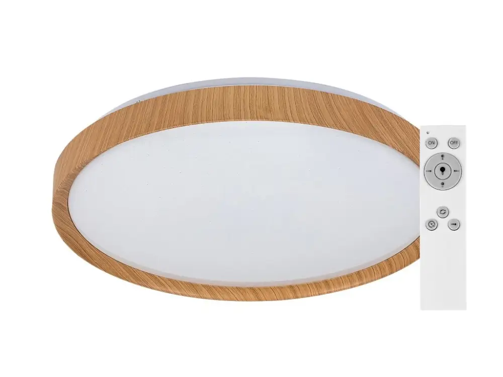Kiárusítás LED mennyezeti lámpa Sherwood fa dekorral 490mm 50W CCT távirányítóval