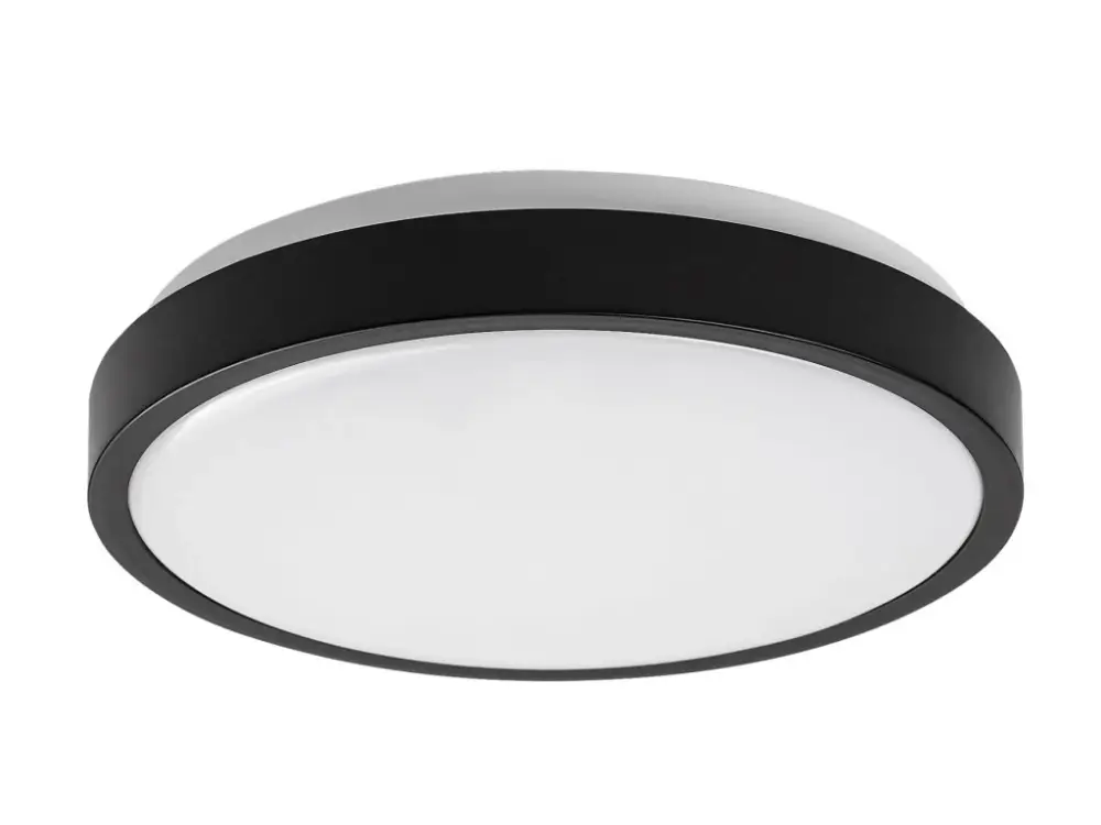Fekete LED mennyezeti lámpa Samira kerek 250mm 18W IP44 Különleges ajánlat