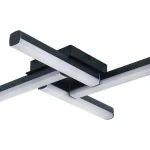Kedvezmény Fekete LED mennyezeti lámpa Evan 425x425mm 18W IP44