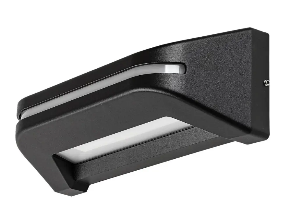 Expressz kézbesítés Fekete homlokzati LED lámpa Kobarid 20W IP54