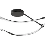 Kedvezmény Fekete LED mennyezeti lámpa Mirossi 630mm 38W