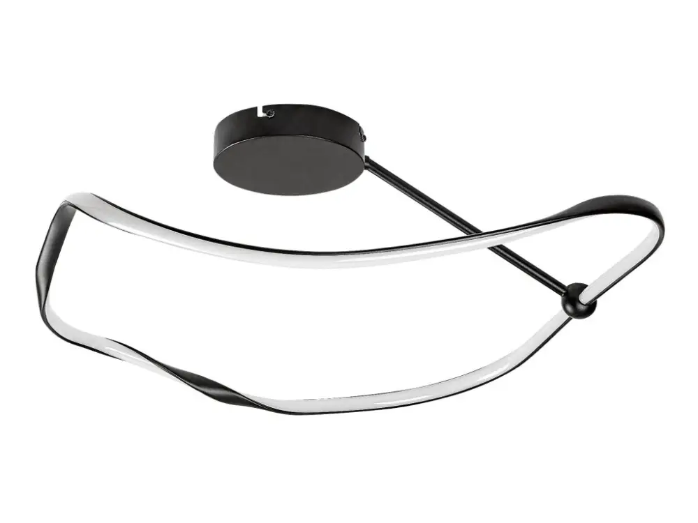 Kedvezmény Fekete LED mennyezeti lámpa Mirossi 630mm 38W