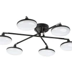 Fekete LED mennyezeti lámpa Madi 570mm 24W Gyors szállítás