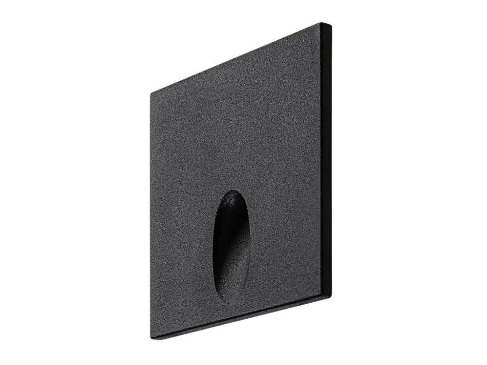 Outlet Fekete süllyesztett lépcsőházi LED lámpatest Boven 3W IP54
