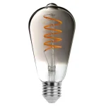 Árengedmény LED izzó Filament füst ST65 5W E27