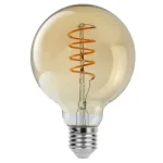 LED izzó Filament borostyán G95 4W E27 Kedvezményes ár