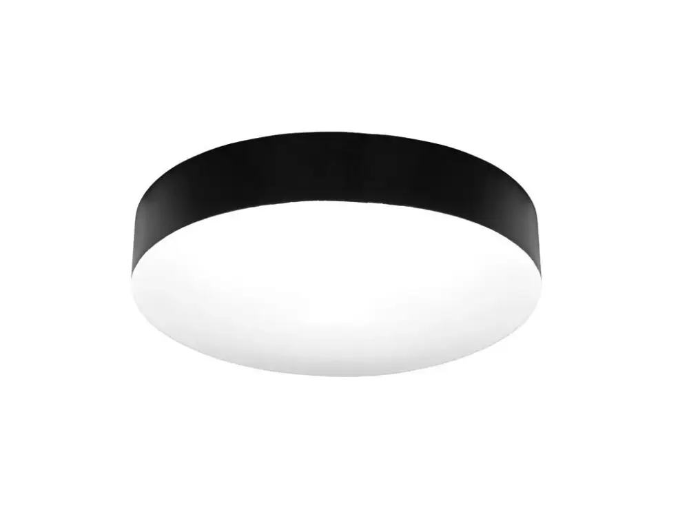 Fekete LED mennyezeti lámpa Makaron kerek 300mm 24W IP44 CCT Expressz szállítás