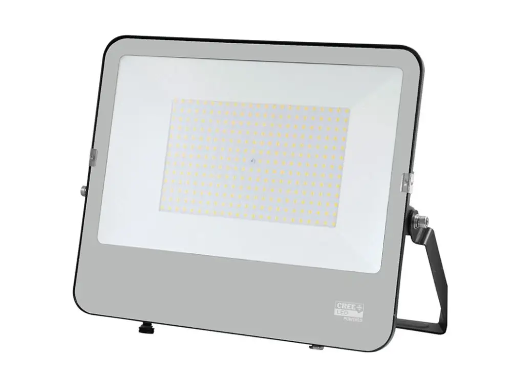 Fekete LED reflektor 200W 135lm/W Premium 1m kábellel Utolsó esély