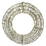 Azonnal elérhető LED karácsonyi fém koszorú 38cm