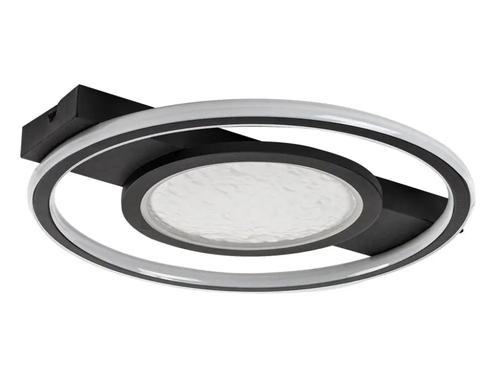 Árcsökkenés Fekete LED mennyezeti lámpa Aranis 430mm 50W