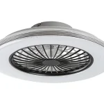 Azonnal elérhető Fekete LED mennyezeti lámpa ventilátorral Dalfon2 485mm 48W CCT távirányítóval