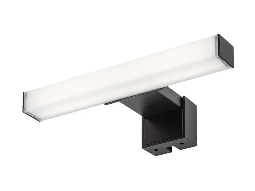 Kedvezményes ár Fekete LED tükörvilágító lámpa 3 az 1-ben Oliro 20cm 4W