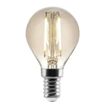 LED izzó gyertya Filament füstszínű G45 6W E14 Azonnali szállítás