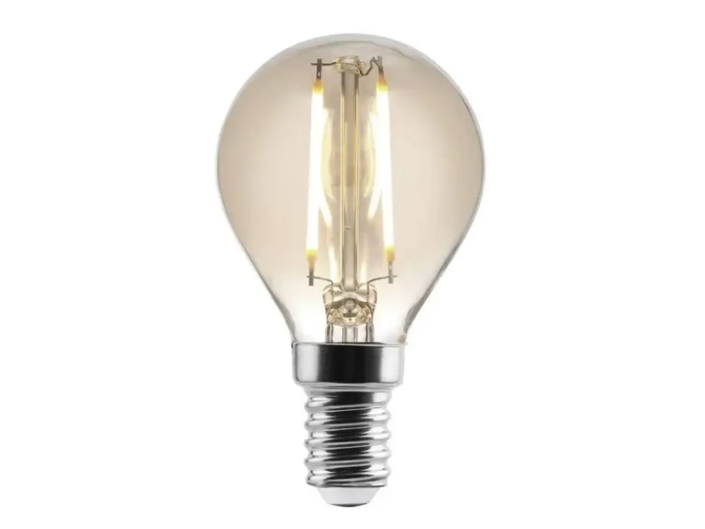 LED izzó gyertya Filament füstszínű G45 6W E14 Azonnali szállítás