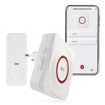 Biztonságos fizetés GoSmart Fehér vezeték nélküli beltéri WiFi-s csengő konnektorba