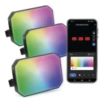 Olcsóbb GoSmart RGB+CCT LED reflektor kezdőkészlet 14W IP65 WiFi-vel, 3 darab
