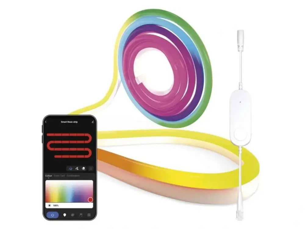GoSmart RGBIC hajlítható LED-szalag NEON 33W WiFi 5m Kedvezményes ár