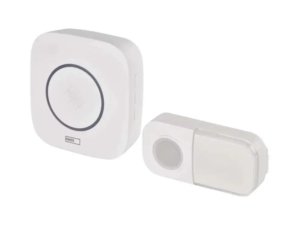 Outlet Fehér vezeték nélküli otthoni csengő P5736, 3x AA